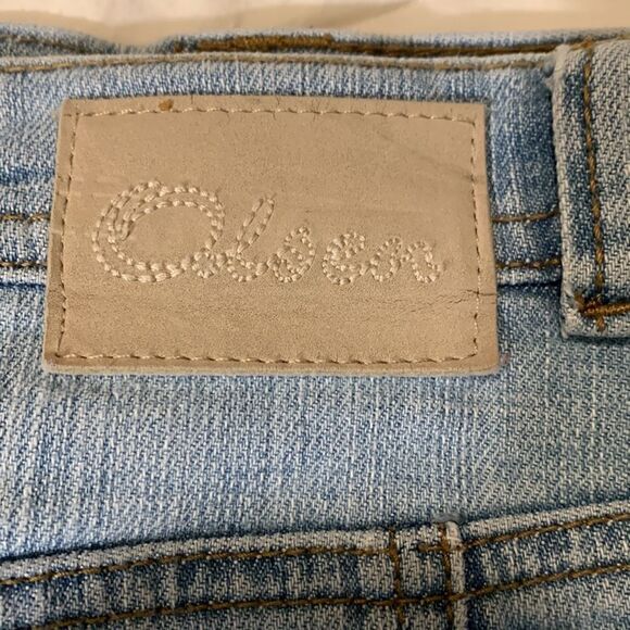 JEAN skirt by OLSEN of Europe, left sided zipper, 4 pockets, bedazzled ,38 - Picture 8 of 9